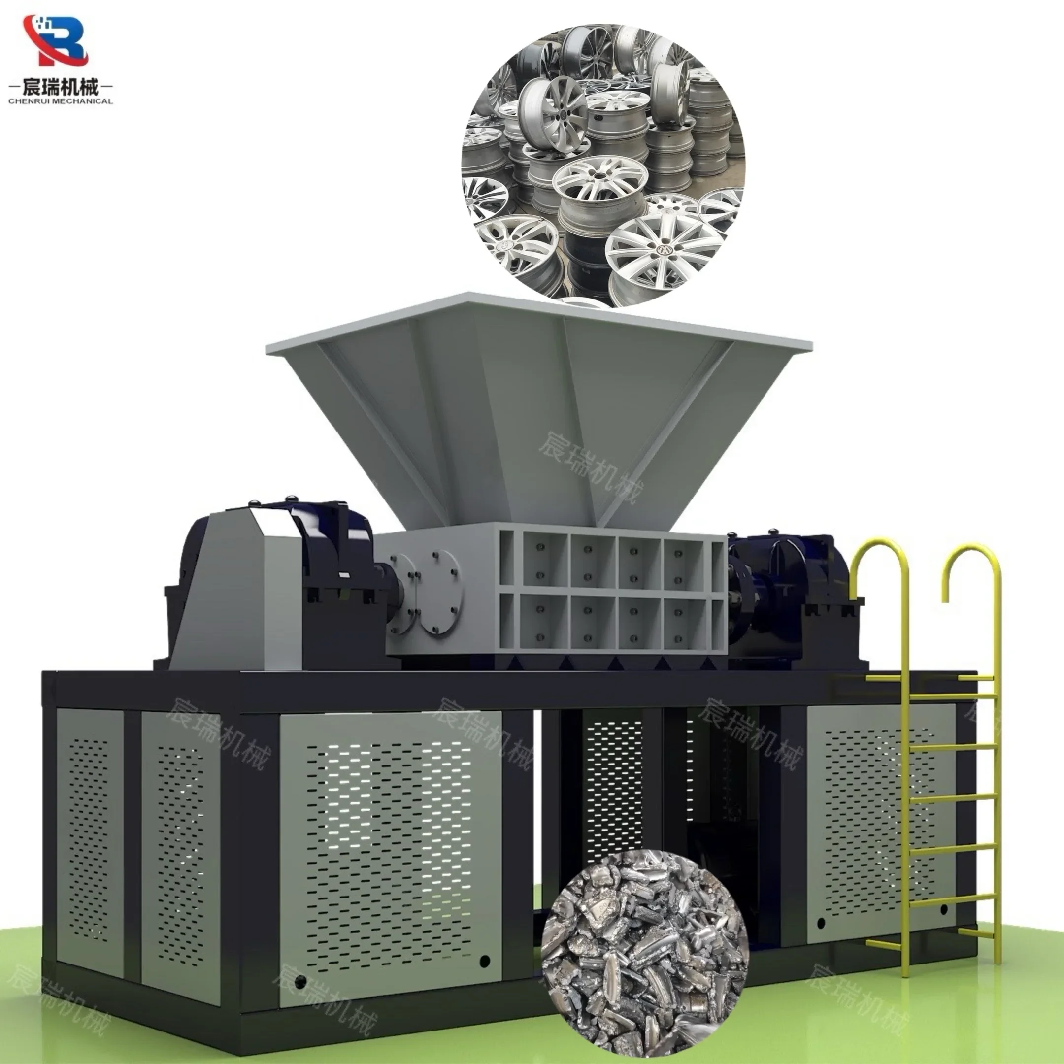 

Durable 2 Shafts Shredder Industrial Scrap Metal Shredder Industrial Steel Shredder Manufacturer