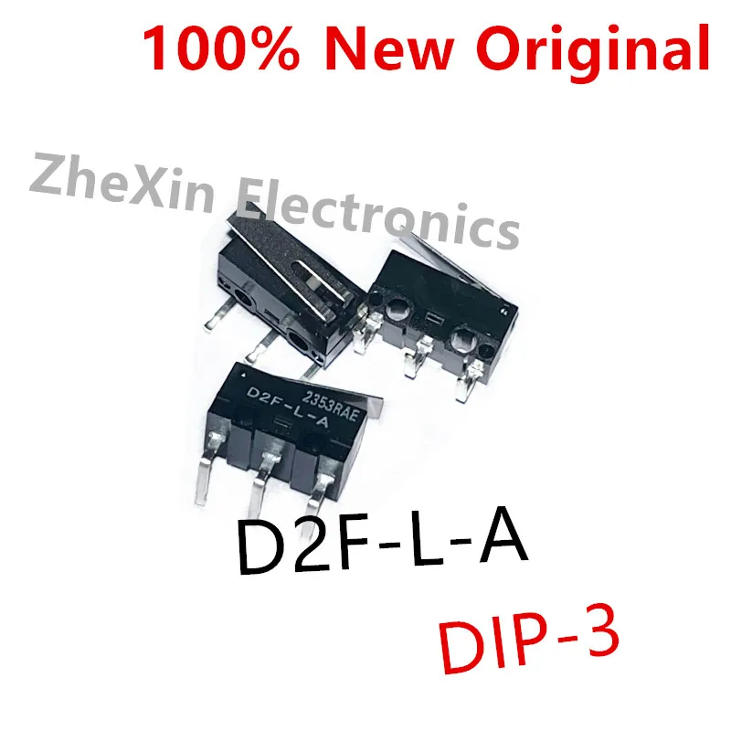 10PCS/Lot D2F-L 、D2F-L3 、D2F-L-A 、D2F-L-D 、D2F-F 、D2F-01L 、D2F-01L-A1 DIP-3 New original travel microswitch