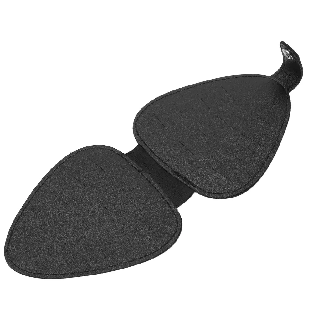 ​Large Capacity​ Guitar Pick Bag​ Portable Storage​ ​PU Leather ​Picks Storage Pouch​ Hold 22 picks ​Guitar Picks Holder Case​