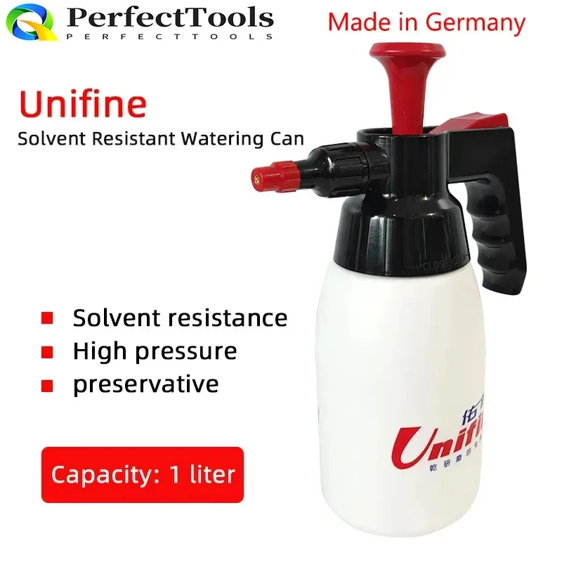 

Made in Germany Unifine Solvent Resistant Car Paint Degreaser Watering Can Pressure Sprayer High Atomizing Watering Can 1L