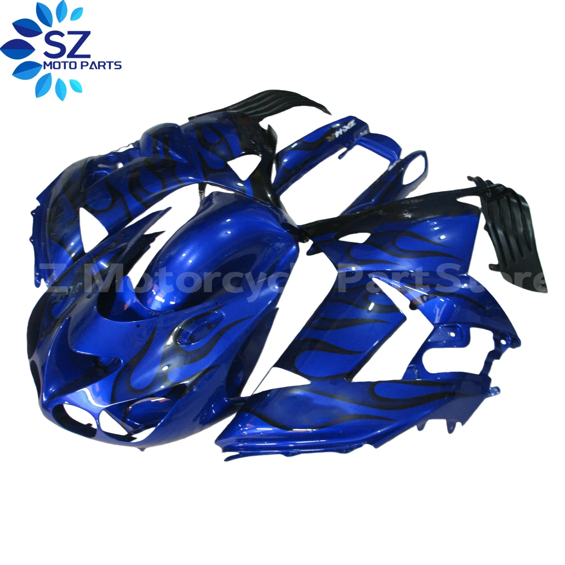 مجموعة هدايا الدراجة النارية لـ Kawasaki ZX14R 2006 2007 2008 2009 2010 2011 مع عملية قولبة حقن ABS مجموعة لوحات كاملة #4