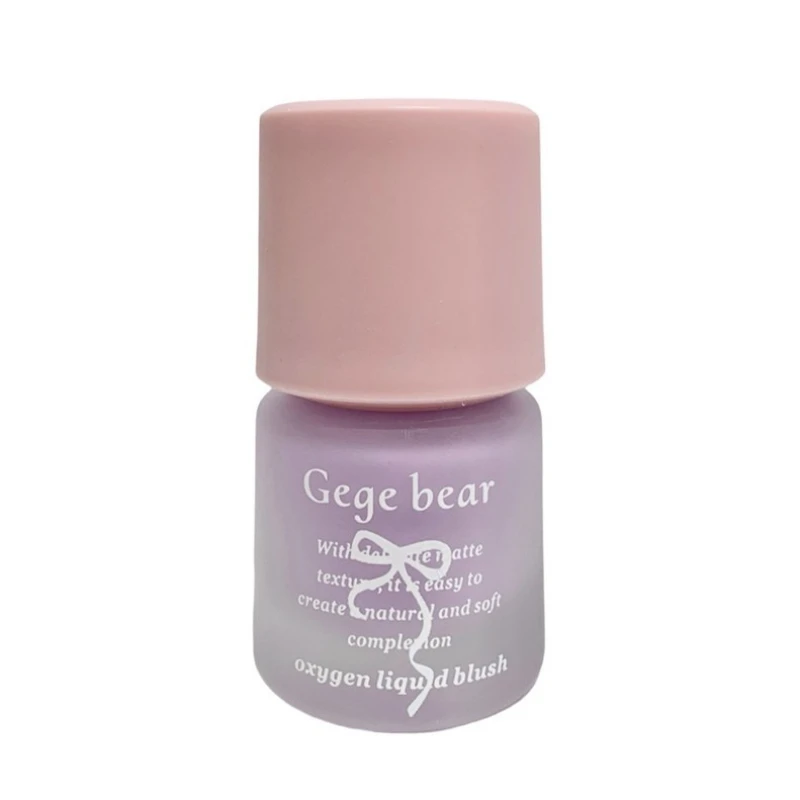 Gege Bear 7-Farben-Matt-Flüssig-Rouge, niedrige Sättigung und zart, einfach aufzutragendes, langlebiges, wasserfestes Rouge, Nude-Farb-Make-up