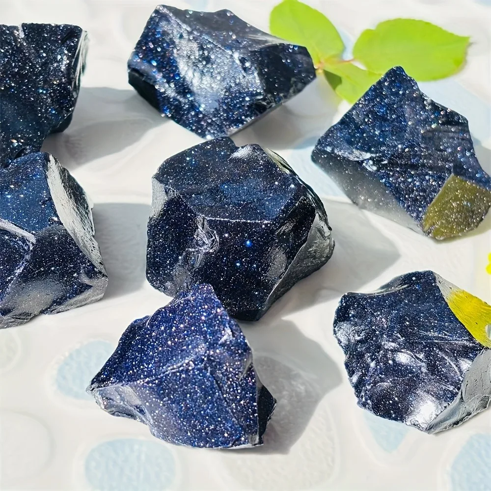Natural Rough Stone Blue Sandstone  Raw reiki Gemstone Chakra Irregular Crystals Blue Apatite for fengshui decorations