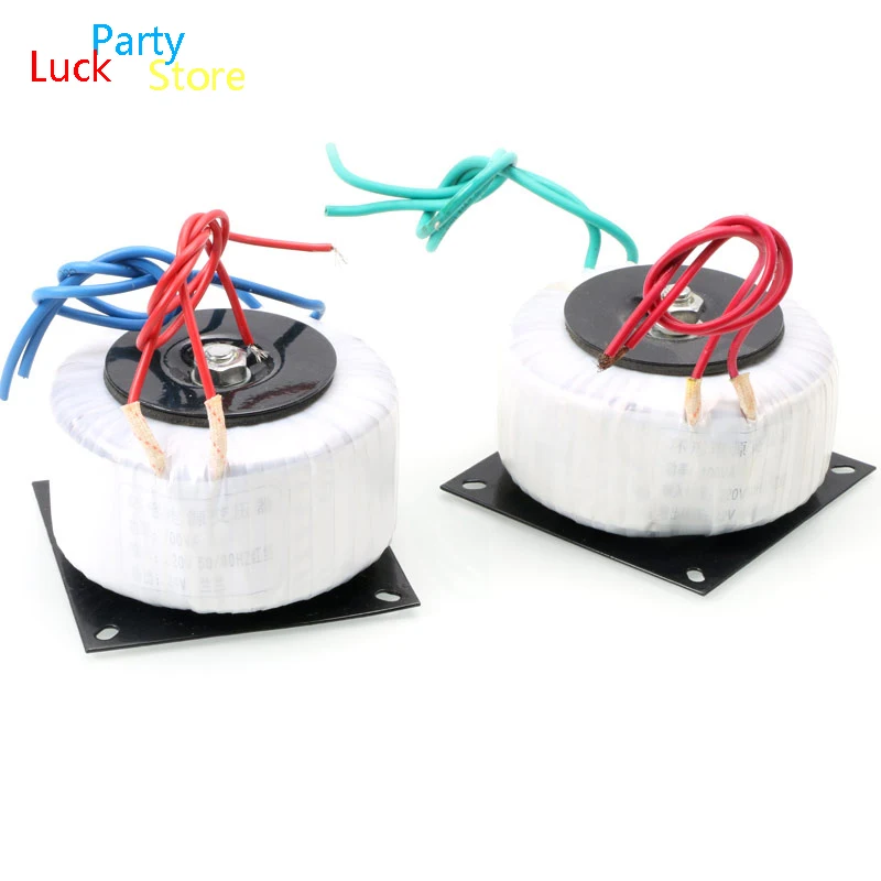 1Pcs Dual 24V 28V 30V 24V-0-24V 28V-0-28V 30V-0-30V 220V Copper Custom Toroidal Transformer 100VA Power Supply 100W 0-24v,0-24V