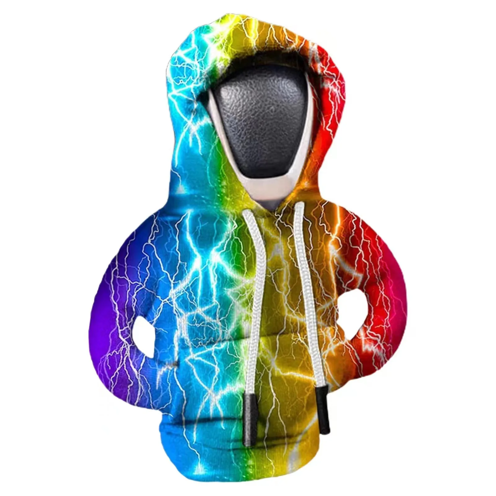 Creative Sweatshirt-Style Car Gear Shift Knob Cover | Anti-Sweat Gear Shift Lever Protective Sleeve | Gear Shifter Decoration