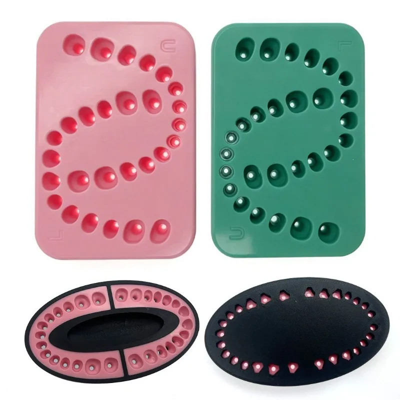 1 Pcs Lab Grown Personalized Cuff Shaper Lab Silicone Mold, Pink, Green