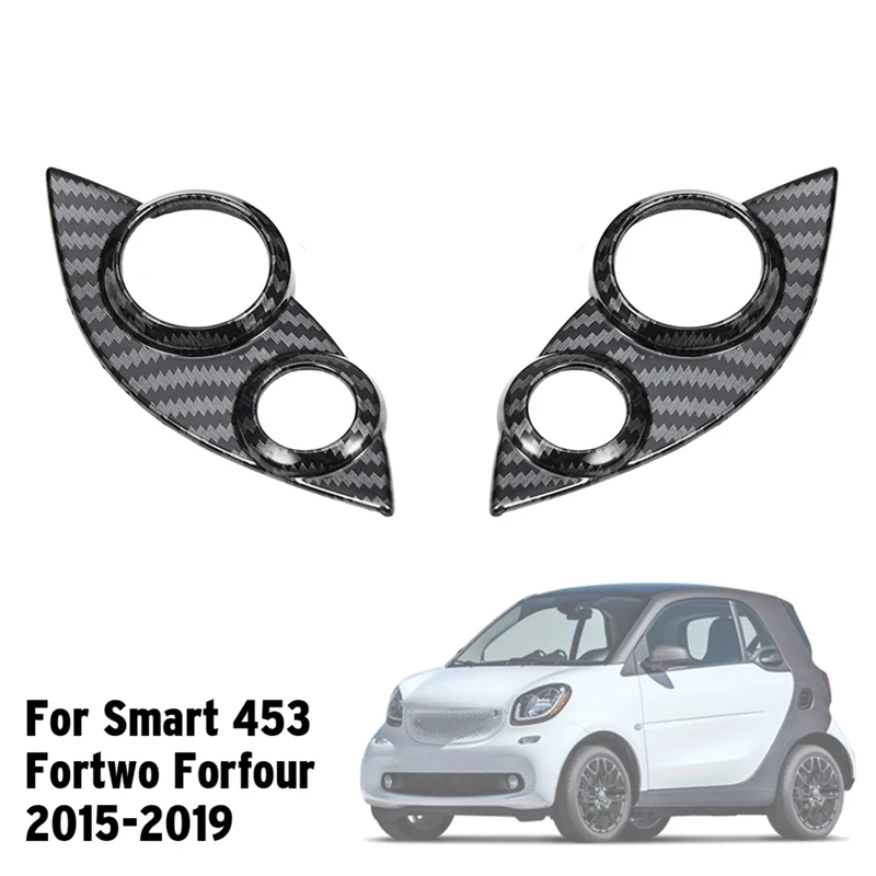 For Smart 453 Fortwo Car Steering Wheel Button Cover Audio Cruise Control Switch Decorative Trim