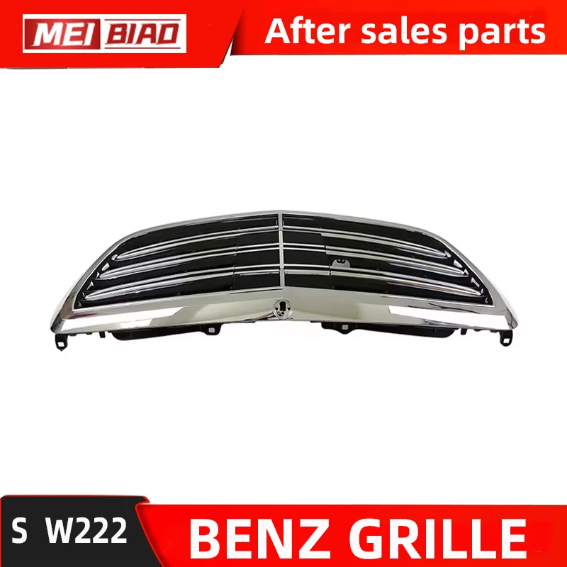 Fro Mercedes Benz Grille W222 S Class With ACC With Camera Hole S 600 S 500 4MATIC 2014-2018Front Middel Net OEM A2228851783