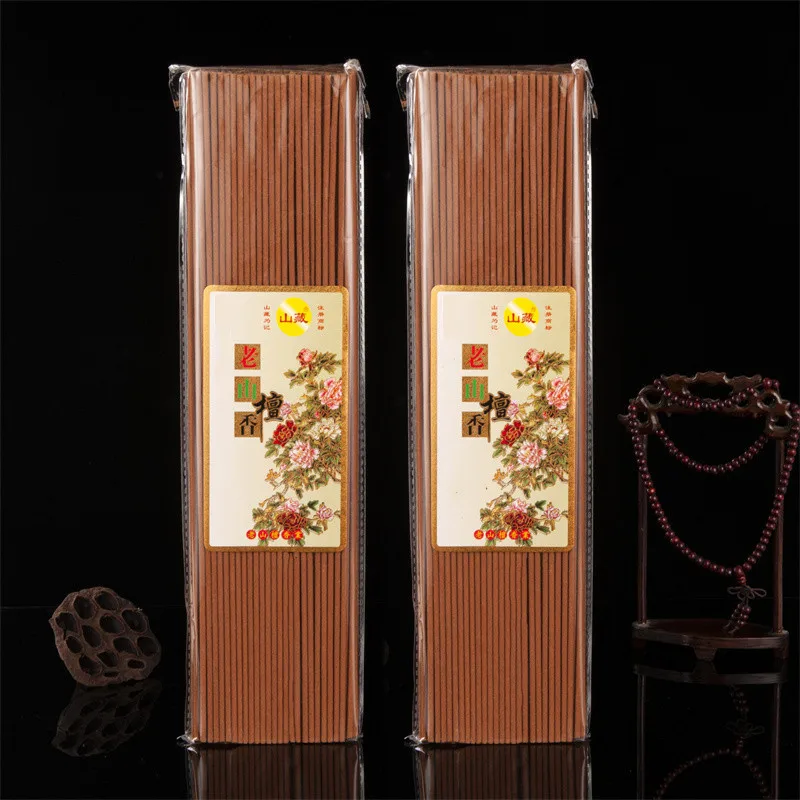 500g 38cm Laoshan Sandalwood Incense Sticks 2 Hours Joss Stick Household Meditation Tea Ceremony Fresh Air Buddhist Hall Temple