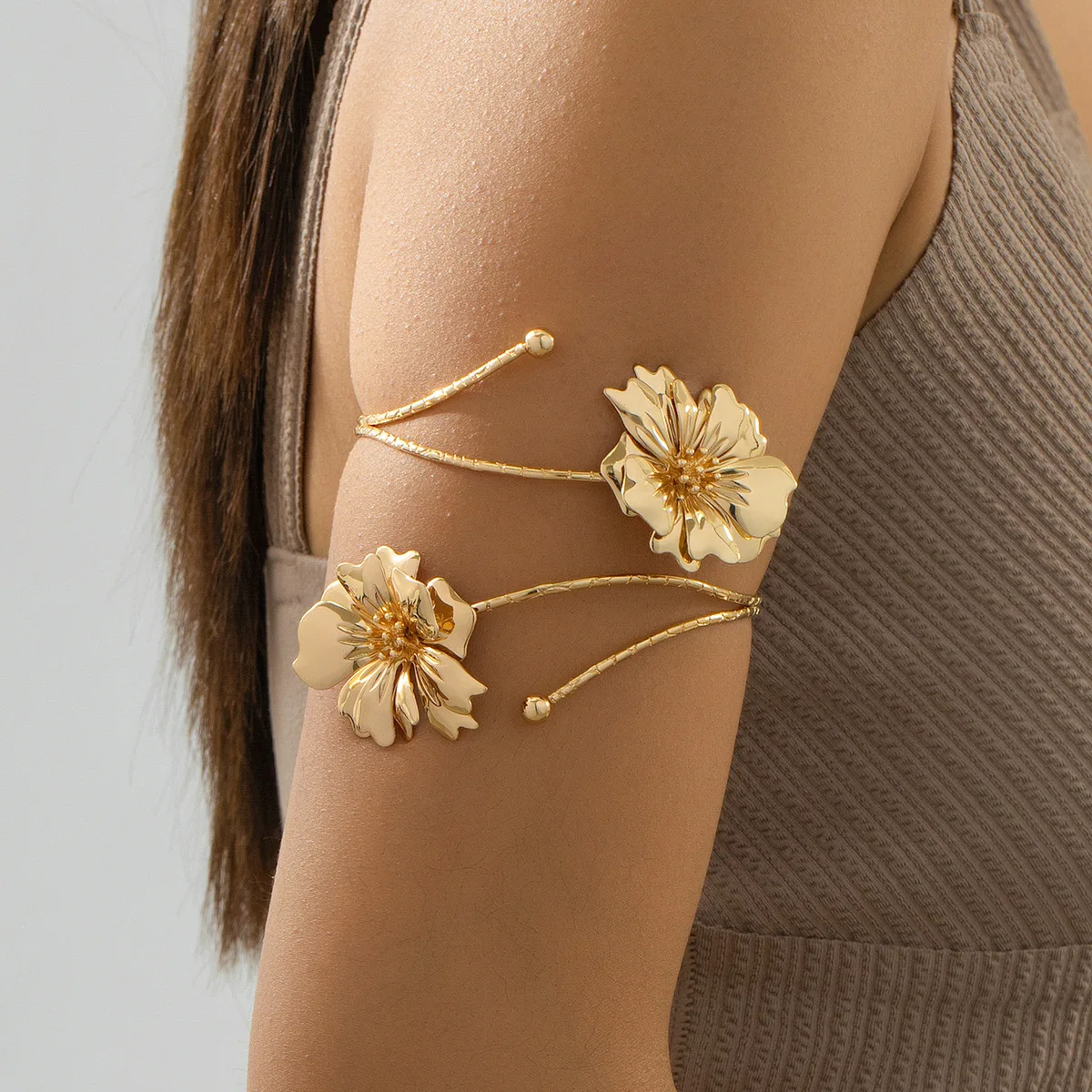Elegante Sexy Floral Offene Manschette Armband Armreif für Frauen Vintage Emaille Glasur Handwerk Blume Offenen Arm Armband Party Schmuck Geschenk