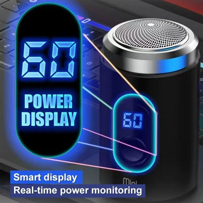 Multifunctional Shaver Smart Electric Shaver LCD Digital Display  Floating Razor Multi-function USB Rechargeable Washing Shaver