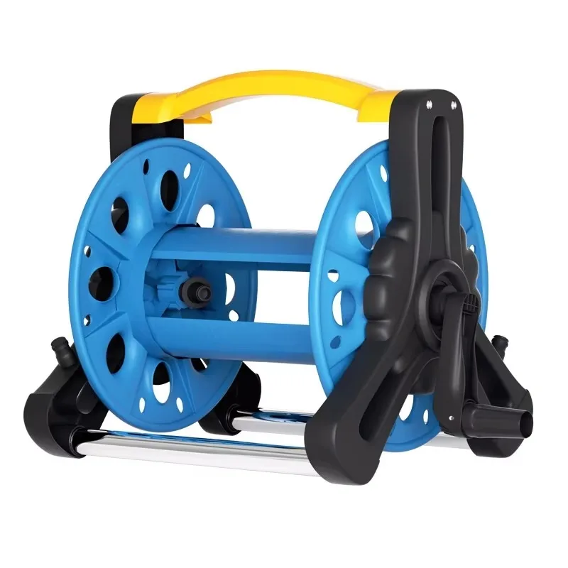 High-Cost New Outdoor Plastic PP Water Hose Cart 20m Garden Hose Reel Storage Rack Portable Manufacturer Wholesale Connector