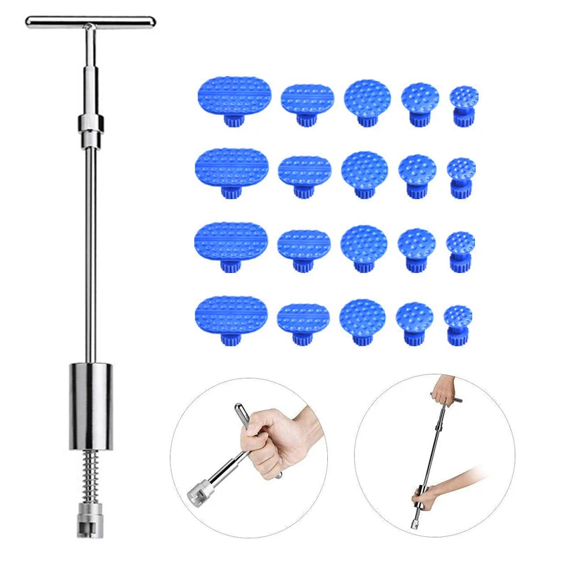 Universal Car Paintless Dent Repair Tools Kit Removal Automotive Body Sheet Metal Bumps Pulling Mixed Size Suction Cup Puller