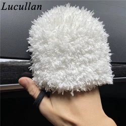 Lucullan Microfiber Dusting Finger Mitt Wheel Doors Grills Multi-Purpose Wash Gloves for Car Detailing