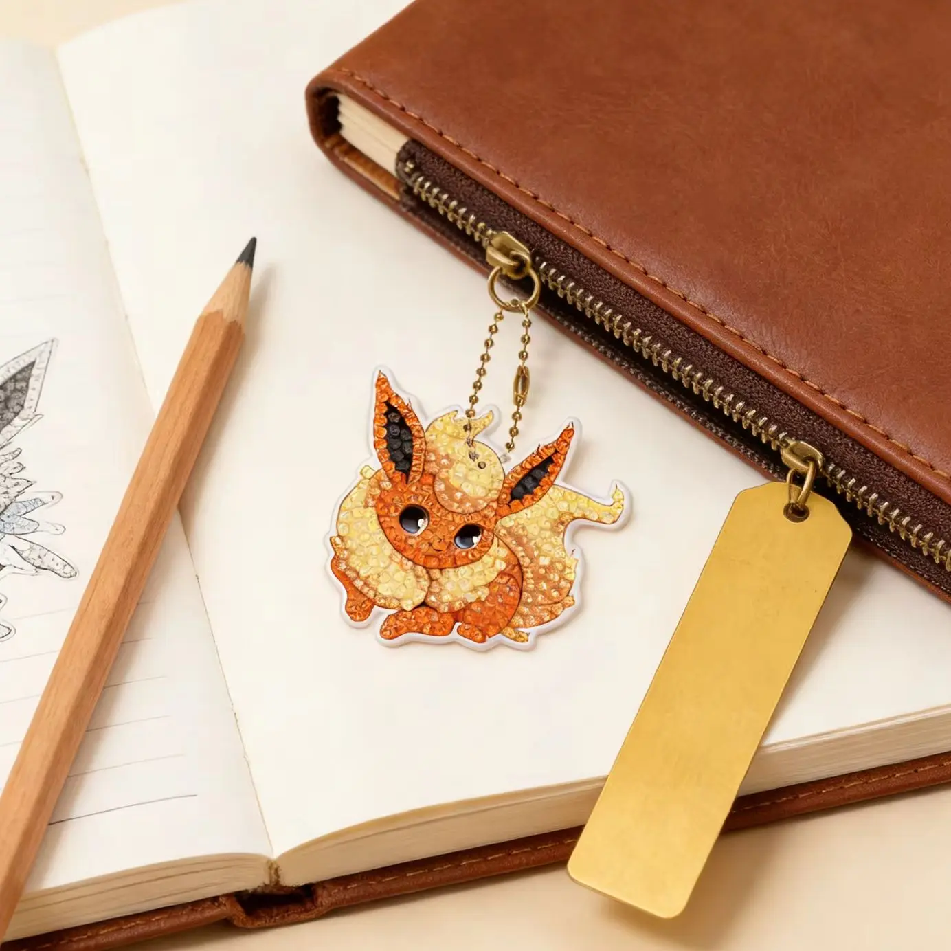 

Pokémon Digimon Animals DIY Cartoon DIY Diamond Painting Keychain Kids Birthday Gift Cartoon Bag Pendant Souvenirs Cute