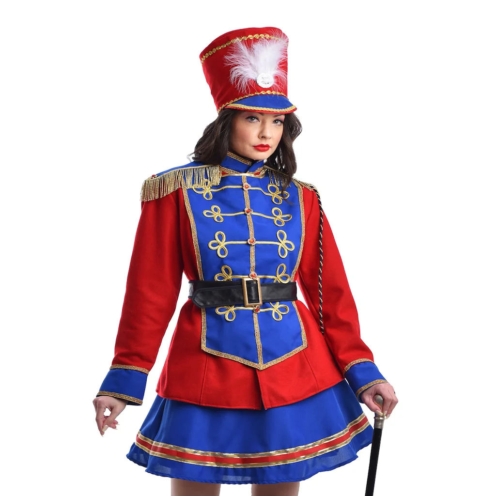 Nutcracker Costume Outfits Medieval Royal Girls military suit Christmas Halloween Carnival Stage Show Ceremonial Uniforms