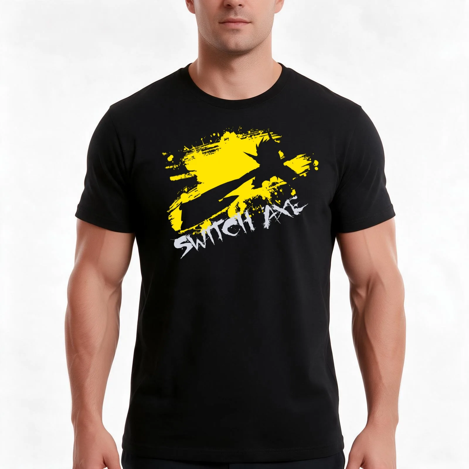 MH4U Switch Axe (CLASS SERIES) T-Shirt, Summer Casual Cotton Tee, Oversized Streetwear Tops, Vintage Graphic Print, 100% Cotton