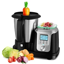 WIFI APP Kitchen Food Processor Robot Smart All-In-One Cooker,Chopper,Steamer,Juicer,Blender,Boil,Knead,Weigh, Multi-Functional