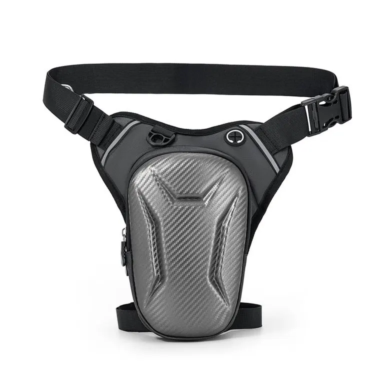 オートバイ用ハードシェルウエストバッグ、ライディング用タクティカルレッグ太ももパック、アウトドアアドベンチャー用ユニセックススポーツクロスボディスリングバッグ