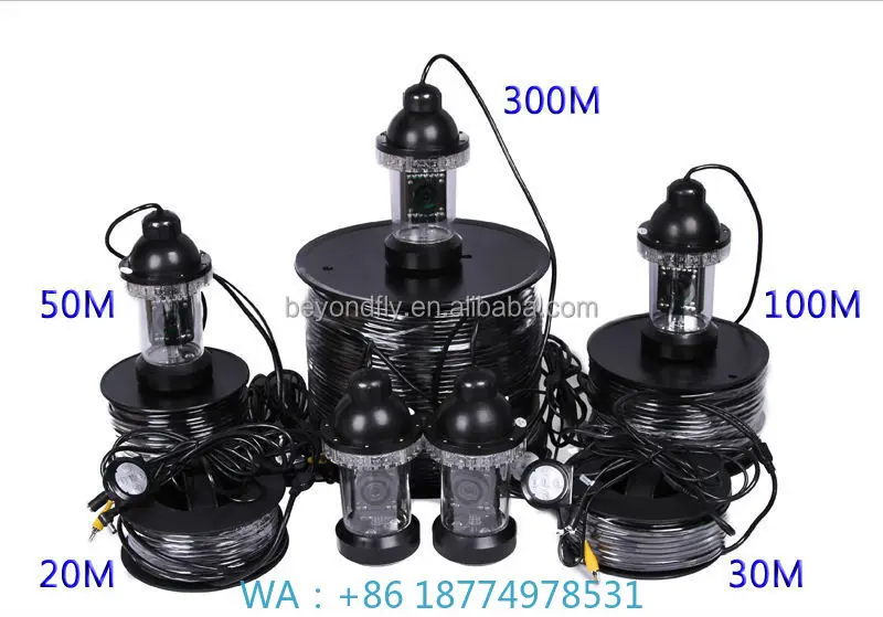 

eter Cable 18 White Light Deep Well Inspection Degree Rotation Underwater Fishing Fish 30 M