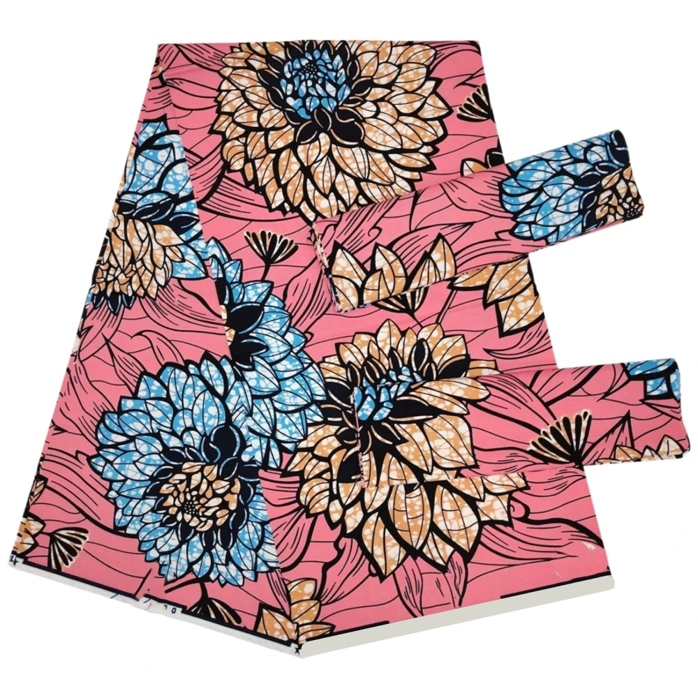 

Модная африканская восковая ткань с принтом, высокое качество, 100% хлопок, ткань Анкара, восковая ткань для женских платьев, 6 ярдов, Loincloth Вечерние