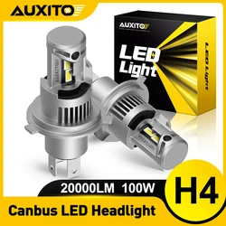 AUXITO – ampoule Canbus LED pour phares, faisceau haut et bas, 20000LM H4 9003 HB2, 100W, pour Audi BMW Mercedes Benz Ford VW Honda, 2 pièces