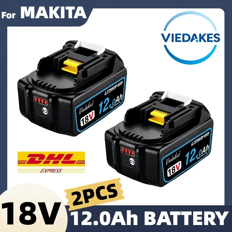 NEW Original For Makita 18V Battery 12000mAh Compatible with DTD173 DHP487 DJV182 Professional Power Tools Battery