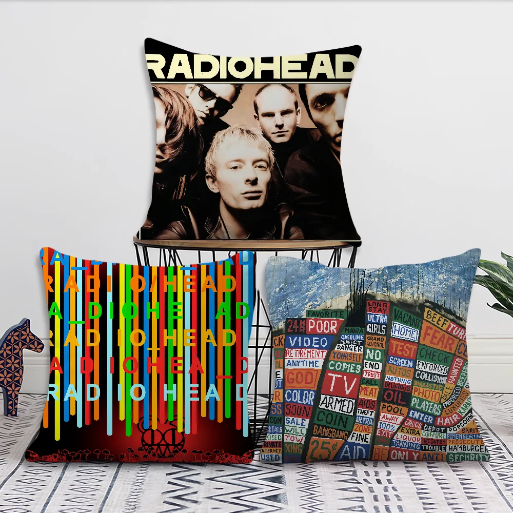 Band R-Radiohead Comfortable soft Pillow Case for Sofa Living Room Home office Decor and Protective Covers