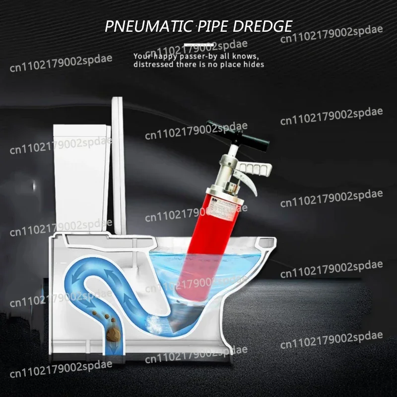 Household Sewer Toilet Blockage Dredge High Pressure Powerful Jet Pipe Dredging Artifact GQ-4 Pneumatic Pipe Dredging Machine