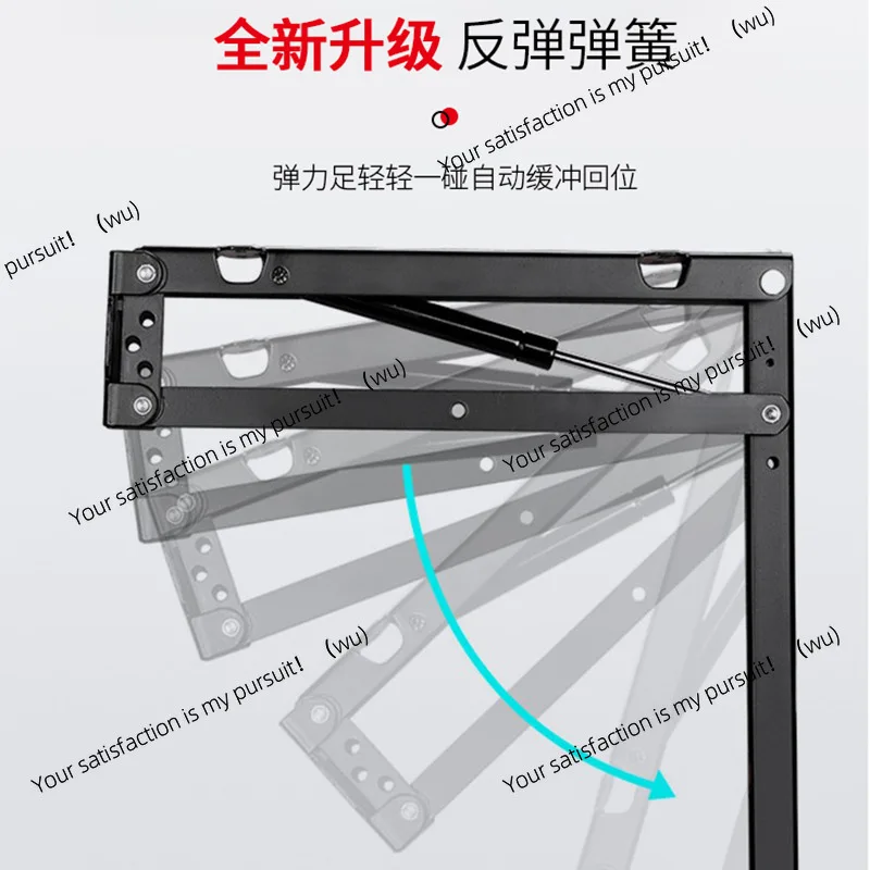Air pressure cushioning folding stool, entrance furniture invisible bracket accessories shoe changing stool multi-functional