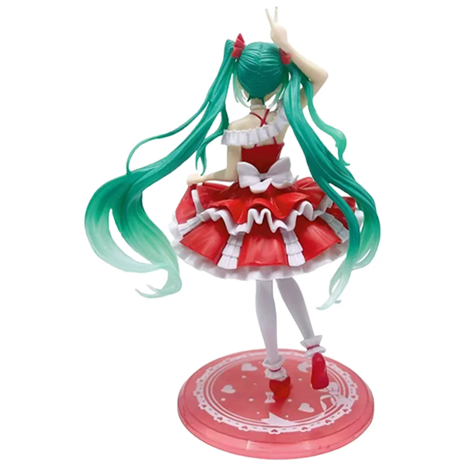 Hatsune Miku Lolita, colección de Anime de moda, modelo lindo Kawaii, adornos de escritorio, juguete