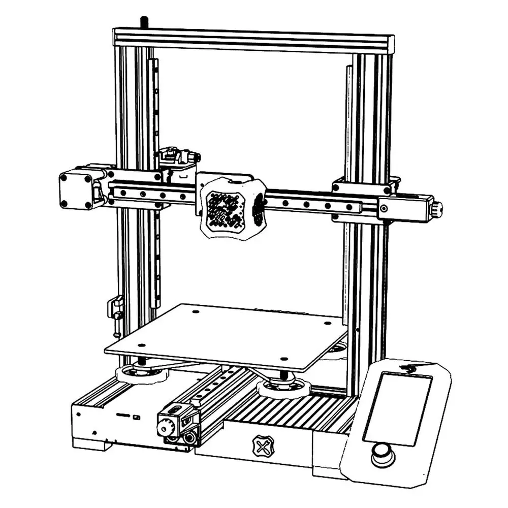 BLV Ender 3 V2 CNC مجموعة ترقية الألومنيوم Y لوحة النقل حزام مسامير مزدوجة Z واجهة متوافقة أحزمة البوابات لا تشمل