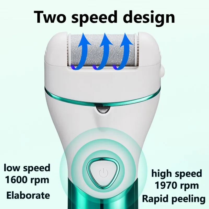 Épurateur électrique de pieds et de peau morte sous vide, outils de pédicure professionnels en verre Nano de haute qualité, éliminateur de callosités rechargeables