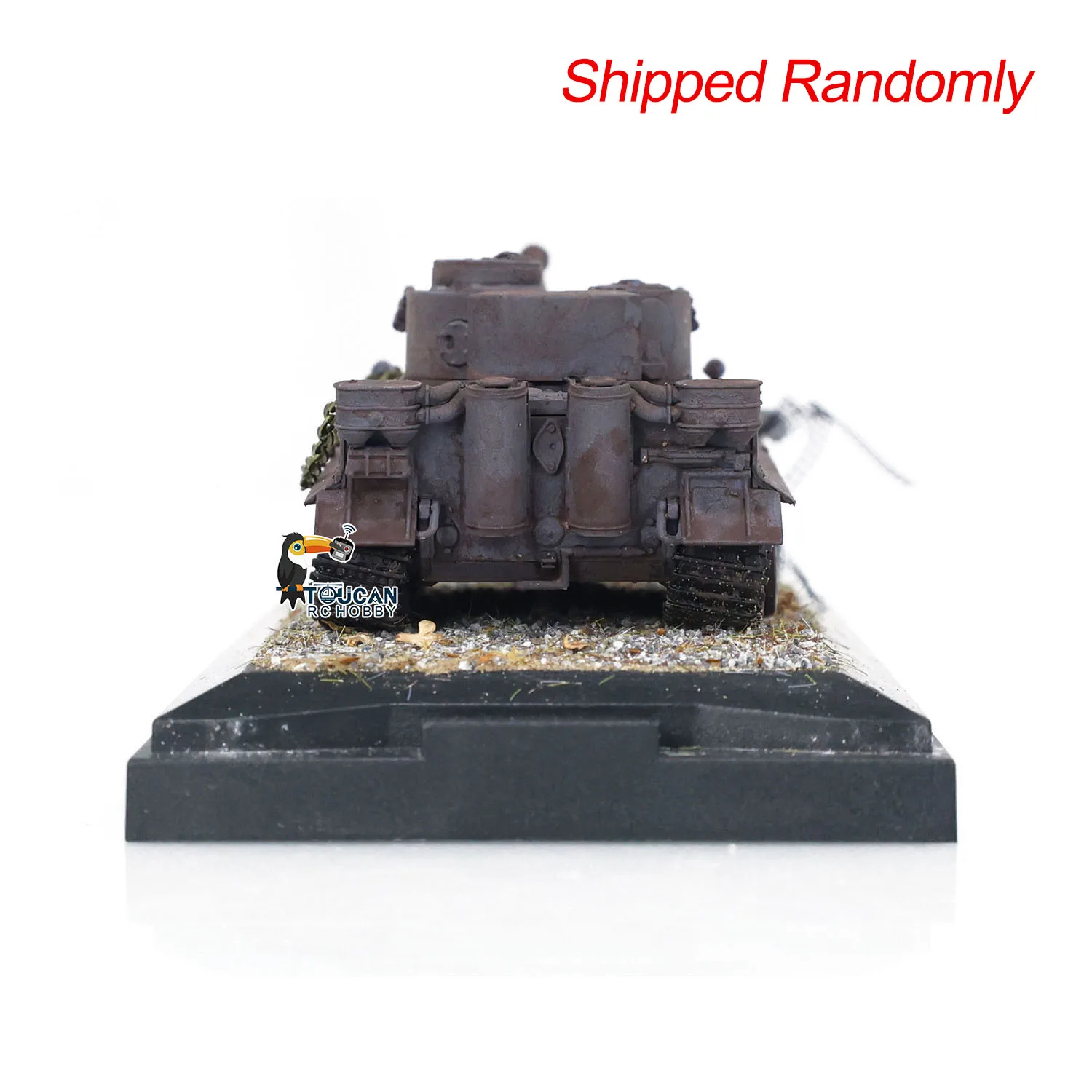 Henglong Tanque Estático para Meninos, Modelo de Tanque Acabado sem Peças Eletrônicas, Alemanha Tiger I 3818, Mini Brinquedos, Presentes, Escala 1: 72