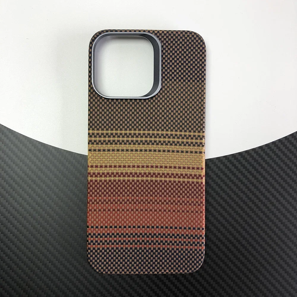 

Phone colorful case for Apple iPhone 15 Pro Max ip15pm 15pm Kevlar real Aramid Carbon Fibe case Geometric lightweight 08