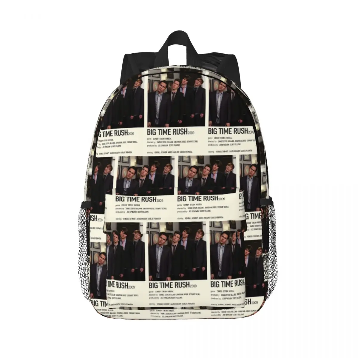 Big Time Rush BTR Band Music Backpack Daypack Large Capacity Boys Girls BookBag Shoulder Bags for Men Women Children School Bag