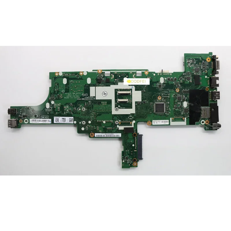 00HN525 For Lenovo ThinkPad T450 Laptop Motherboard NM-A251 I5-5300U UMA Notebook Mainboard Accessories 100% test OK