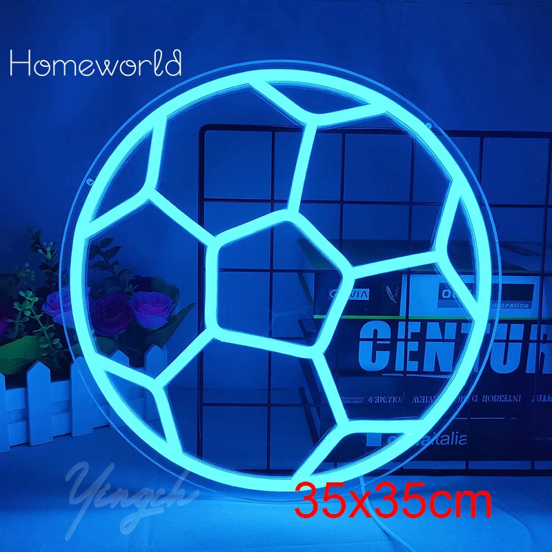 Creative Basketball Design LED Neon Sign Football Sign for Man Cave  Sign Light Up Bedroom Party Bar Christmas Birthday Gift