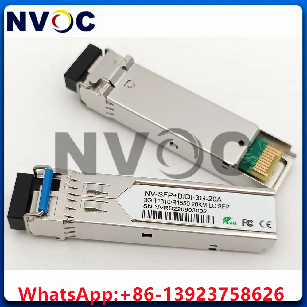 3G Single mode Bi-Directional 10KM 20KM BIDI SDI SFP+ Over Fibre Optic Cable Using in Blackmagic Design to Fiber Converter