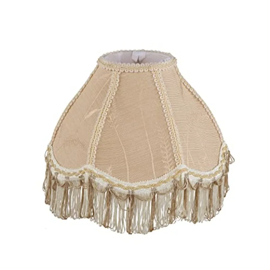 

55001 Handsewn Scallop Dome Transitional UNO Fringe Lamp Shade in 4" Top x 10" Bottom x 7" Height Slip UNO 33mm