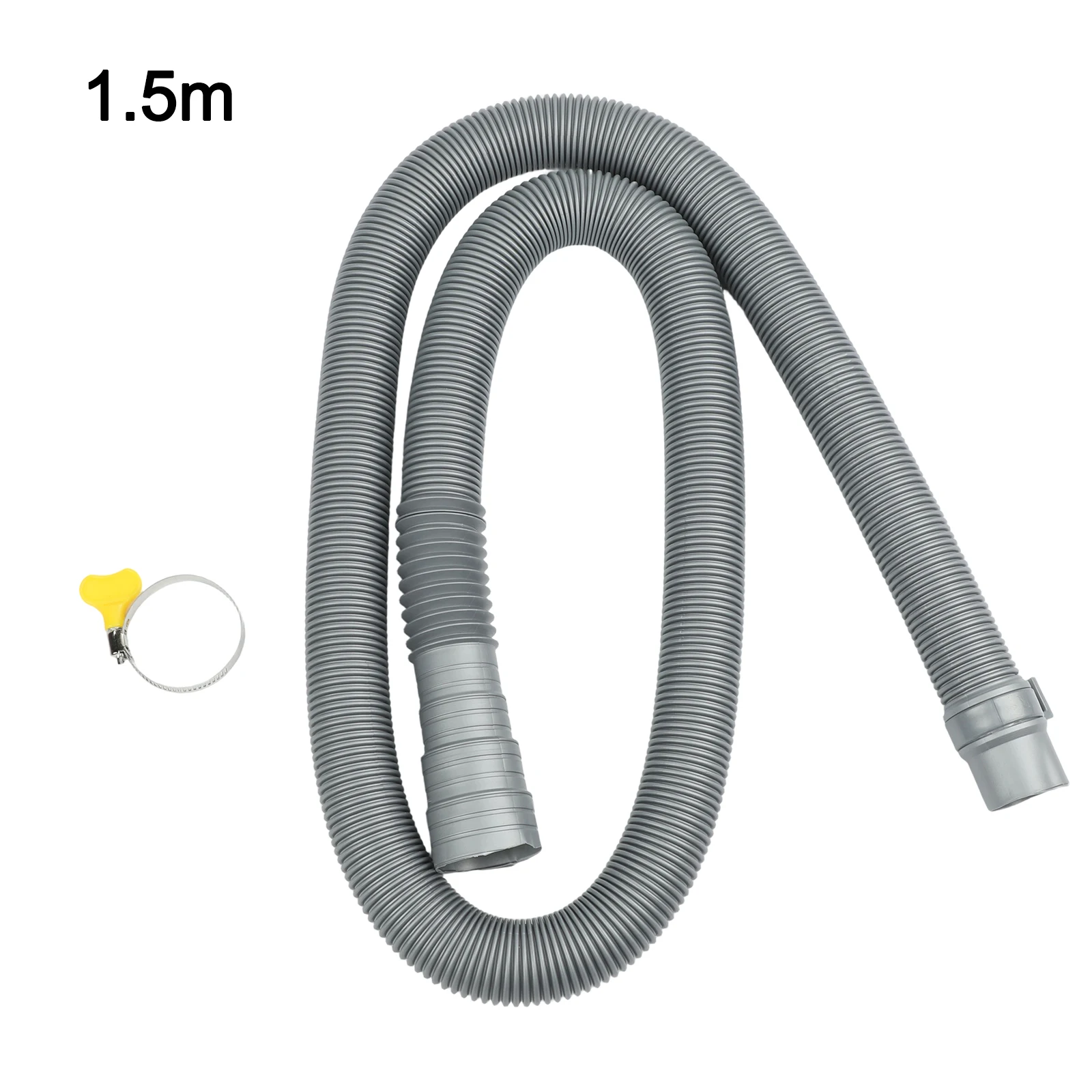 Length PVC Drainage Hose With Clamp Leak Water Pipe For Washing Machine Sink Dishwasher Drain Connection
