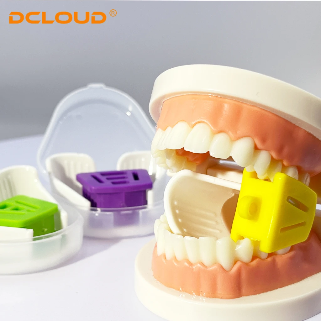 Dental Occlusal Pad ซิลิโคนปาก Props พร้อม Tongue Guard Bite Pads Blocks Autoclavable Dentist Oral Retractor Ortho Tools