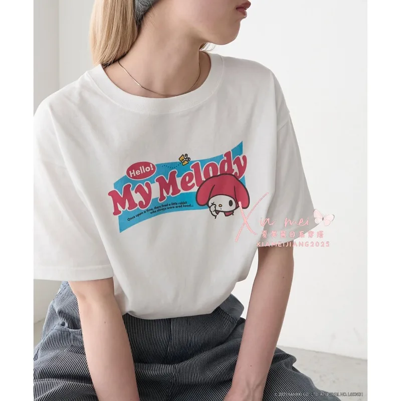Summer Children's T-shirt Soft and Cute Sanrio Melody Pure C