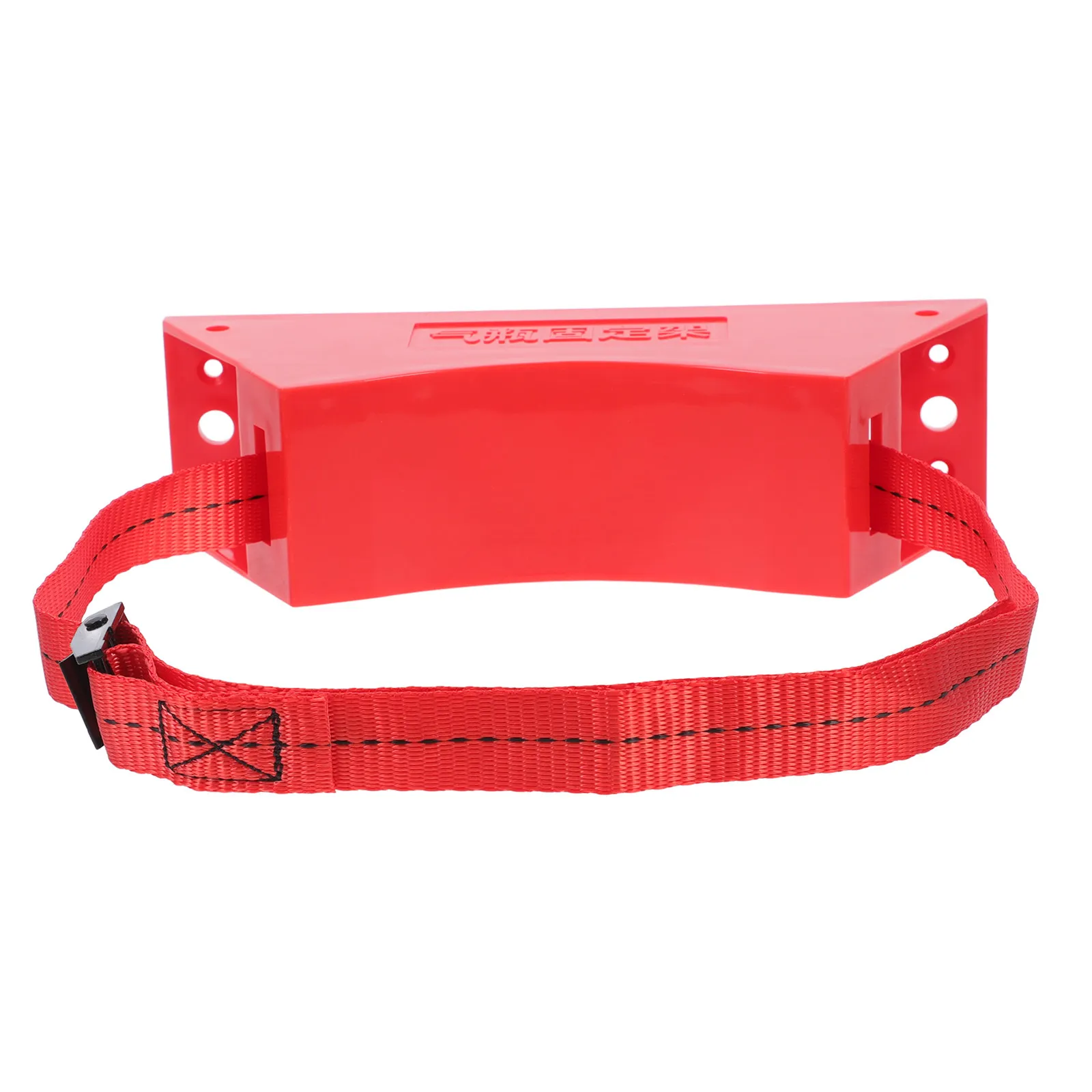 Iron Plastic 40L Gas Cylinder Wall Bracket for Hydrogen Oxygen Tanks Heavy Duty Safety Strap Propane Tank Holder