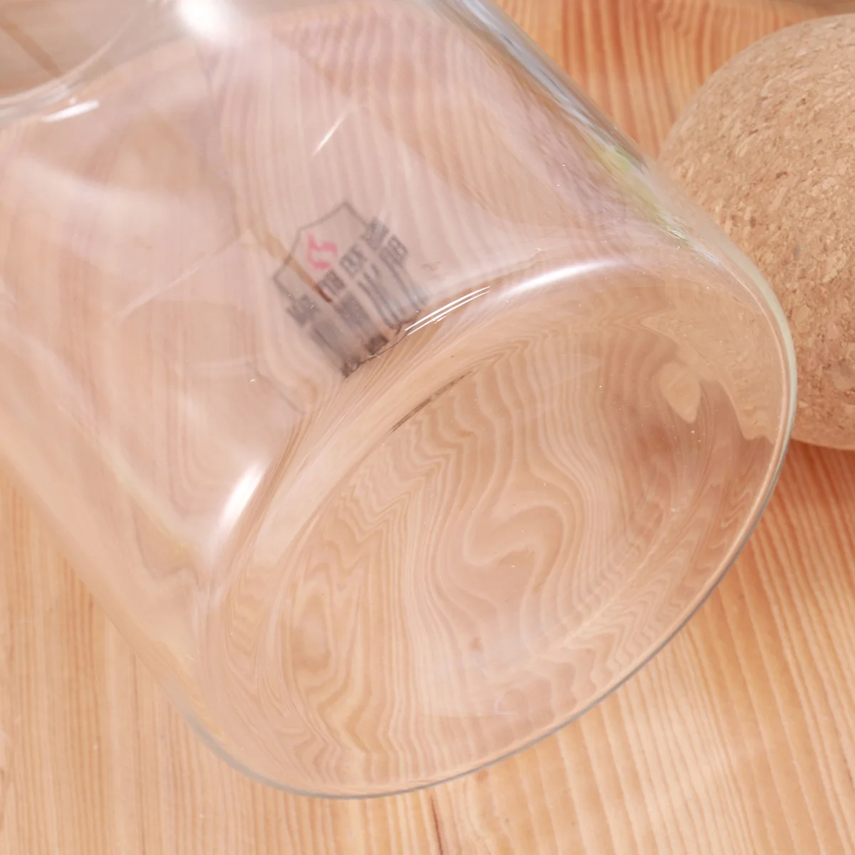 

Heatproof Jar High Boron Glass Storage Kitchen Container Wooden Lid Cork Sealed Dry Condition Heat Resistant Food Grade Storage