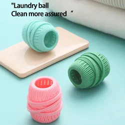 Laundry Cleaning Ball Sponge Liquid-adding Decontamination TPE Clothes Cleaner Anti-winding Washing Capsules Machine Hair Remove