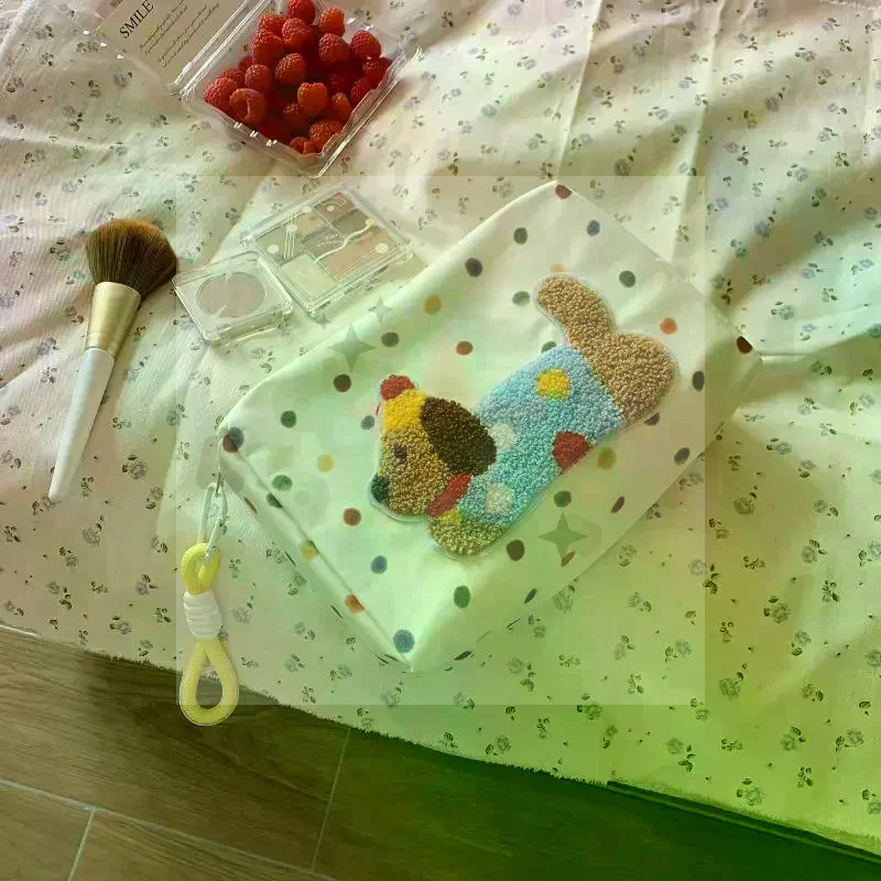 

Модная женская сумка-органайзер с принтом в виде собаки, повседневная сумка для хранения вещей.