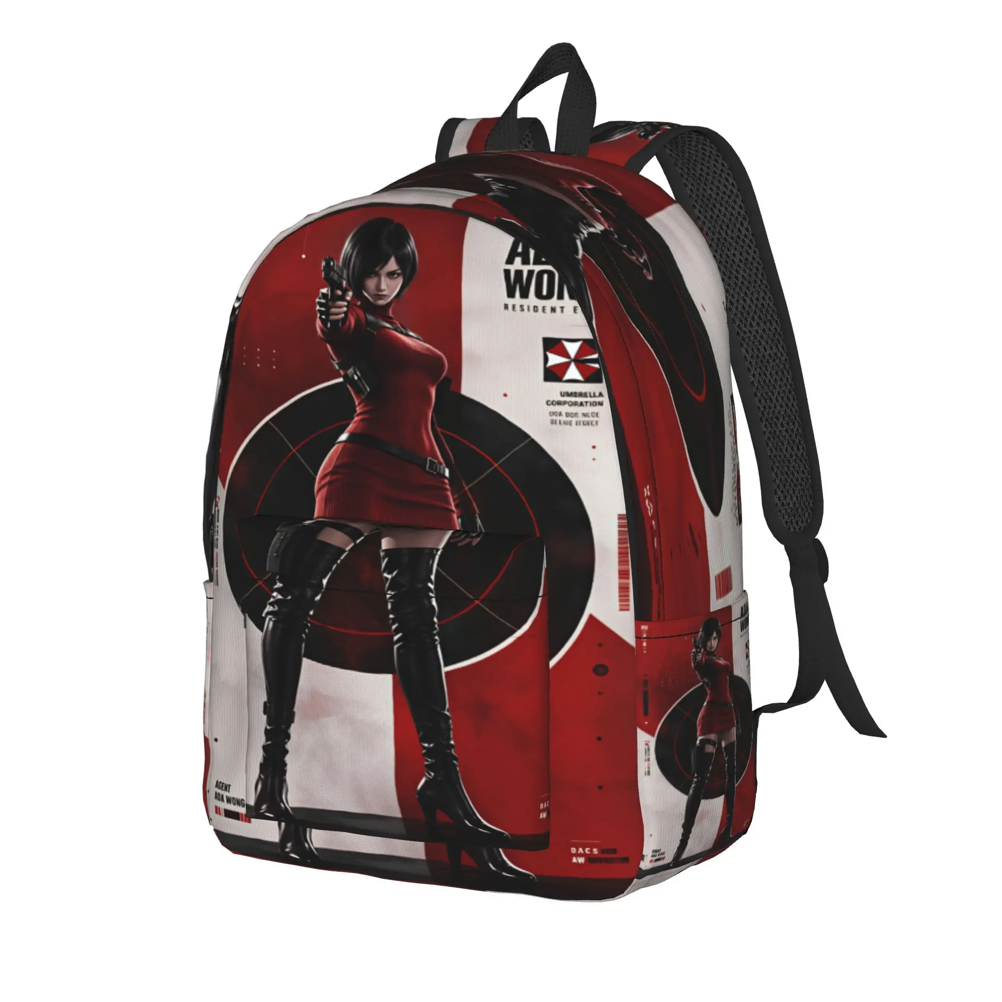 Ada Wong Resident Evil Backpack  Daily Backpacks Boy Girl High Quality Print School Bags Leisure Rucksack