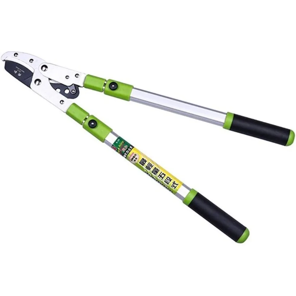 Handheld Retractable Gardening Shears Telescopic Tree Ratchet Pruning Shears Extended Gardening Shears Branch Shear Tool
