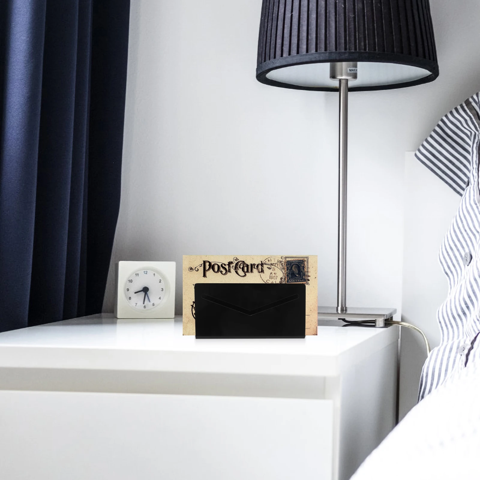 

Acrylic Mail Organizer Desktop Office Desk Letter Holder Polished Edges Rounded Corners Mail Sorter Rack for Letters Documents